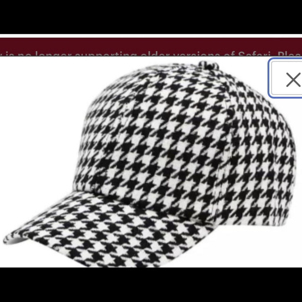 Gingham cap
